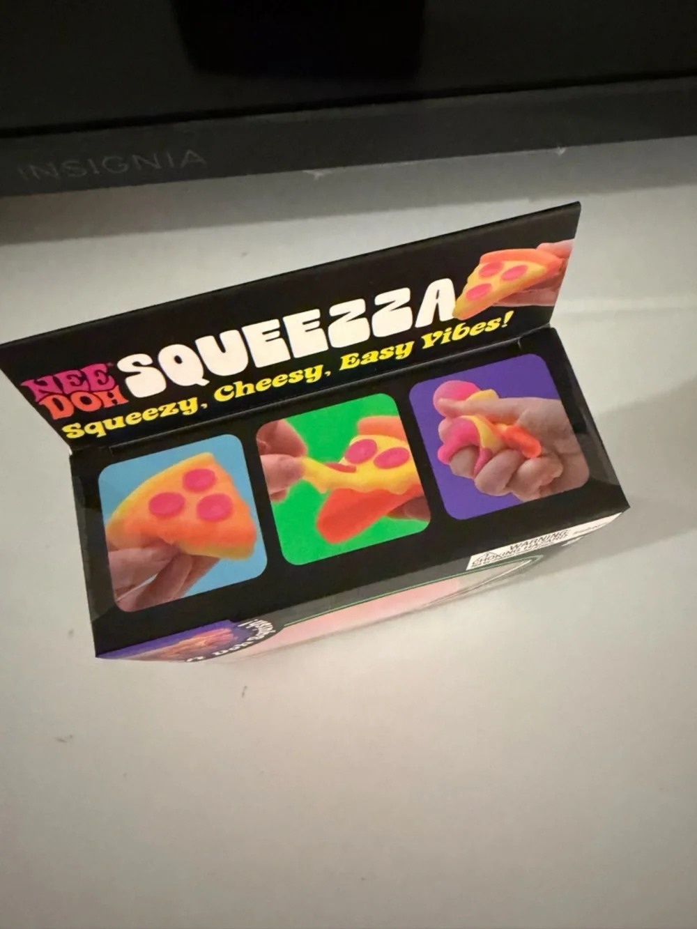 NeeDoh Squeeza Pizza Slice - Yellow & Pink and Orange - Picture 5 of 5